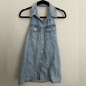 Zara Light Blue Denim Dress